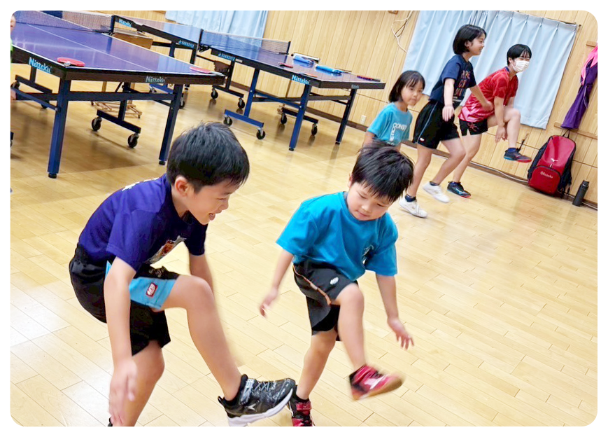 卓球に熱中できる快適な環境