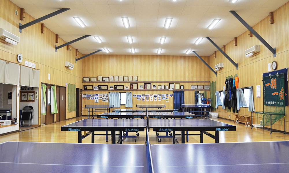 卓球場の特徴